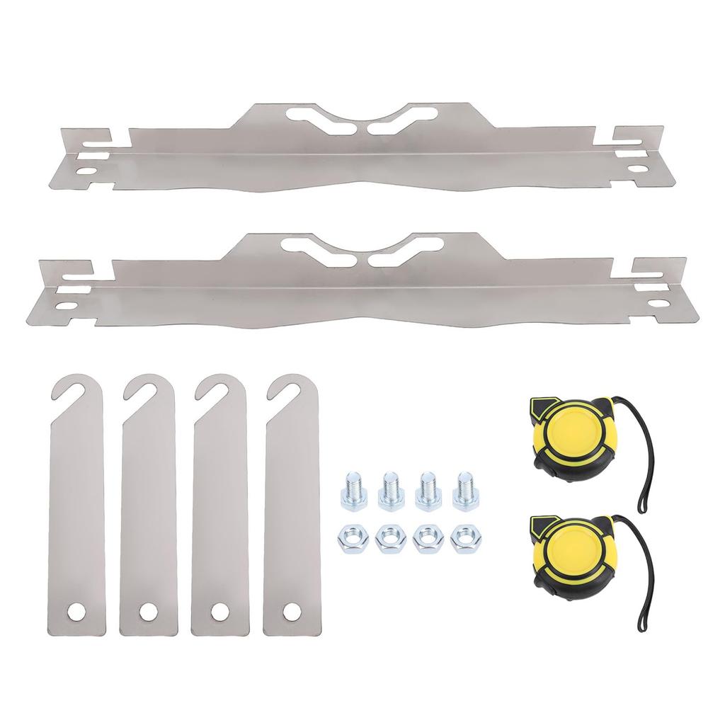 Hjulinställningsverktygsplatta med anslutningsplåt) Precisionsmätning, Kraftig Tå i Rostfritt Stål