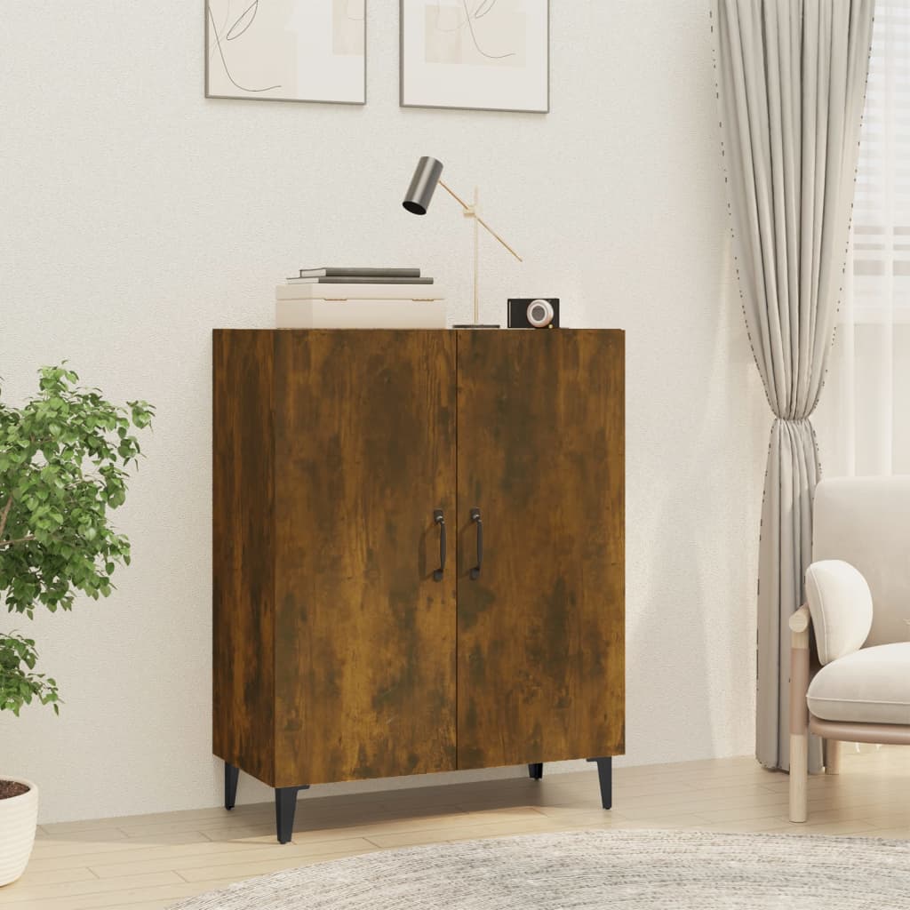 Vidaxl Szafka, Przydymiony Dąb, 70X34X90 Cm, Materiał Drewnopochodny