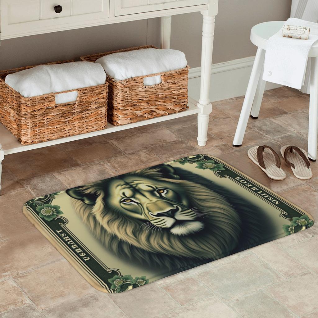 1PC Tiger Pattern Kitchen Rug Non-Slip Door Mat Pop design Bathroom Rug Bath Mat Carpet for Home Sink Laundry Decoreeree