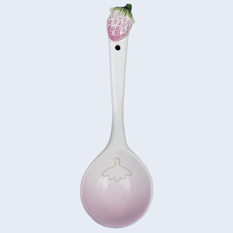 

Strawberry three-dimensional relief ceramic tableware, rice bowls, soup plates, dumpling plates, salad bowls and pastry plates