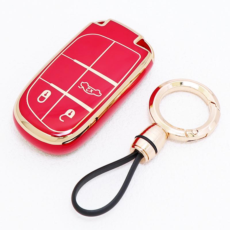 3 Buttons Tpu Auto Accessaries For Jeep Renegade Compass Grand Cherokee Car Key Cover Case Fob For Chrysler 300C Wrangler Dodge