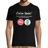 T-shirt - It's a Match! - Black - Cotton - Short Sleeves
