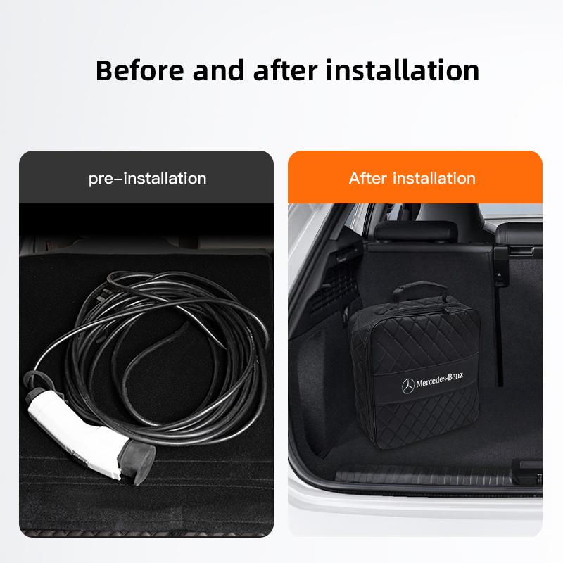 GLC GLB Elektroauto Ladepistole Kabel Aufbewahrungstasche Zubehör Für Mercedes Benz AMG W177 W176 X166 X167 C257 C218 X253 C118 C