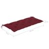 VidaXL Banc de jardin pliable avec coussin 118 cm Bambou
