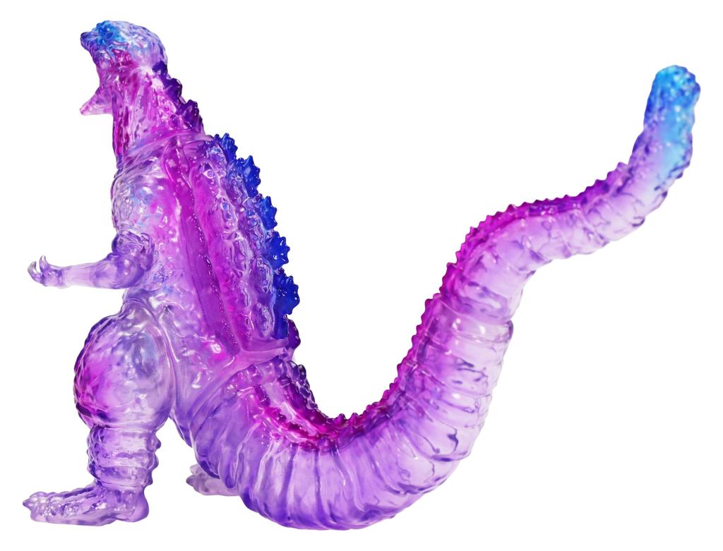 Character Content Production Middle Size Series Godzilla EX Godzilla 4th Form Radiant Heat Ray Clear Purple Approximately 135mm PVC Soft Vinyl Figure