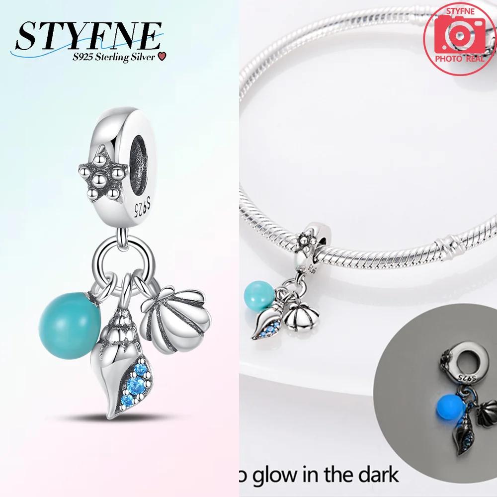 Charms Plataocean Luminous Series Beads For Charms Copper Bracelet Beads Jewellery Making Women'S Gift