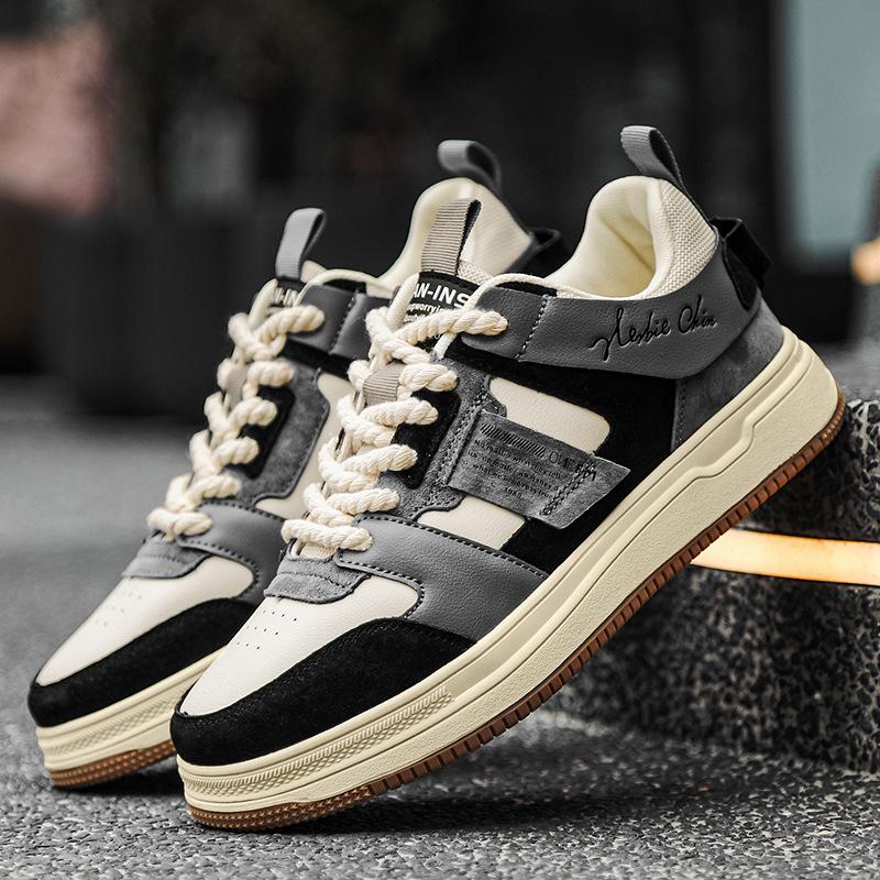 Shoes Men's Autumn and Winter Men's Casual Sneaker Fashion Low Top Japanese Minority Board Shoes Student White Shoes