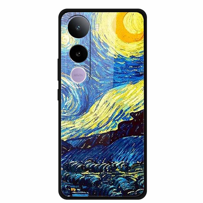 For Vivo Y400 5G Case Y 400 6.67" Animal Wolf Lion Tempered Glass Hard Back Cover For Vivo Y400 2025 Phone Cases Soft Bumper Bag