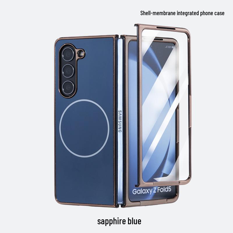 AG Frosted Magnetic Case for Samsung Z Fold 7 - Integrated Film & Protective Shell for Fold 6