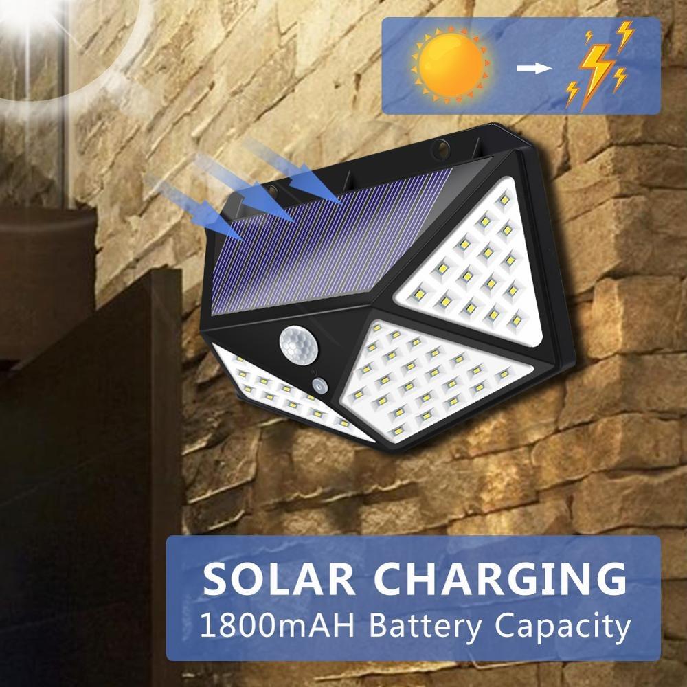 Lampă solară cu LED pe toate părțile Lampă cu inducție luminoasă umană, impermeabilă, în aer liber, în curte, scări, lampă pentru grădină, decor