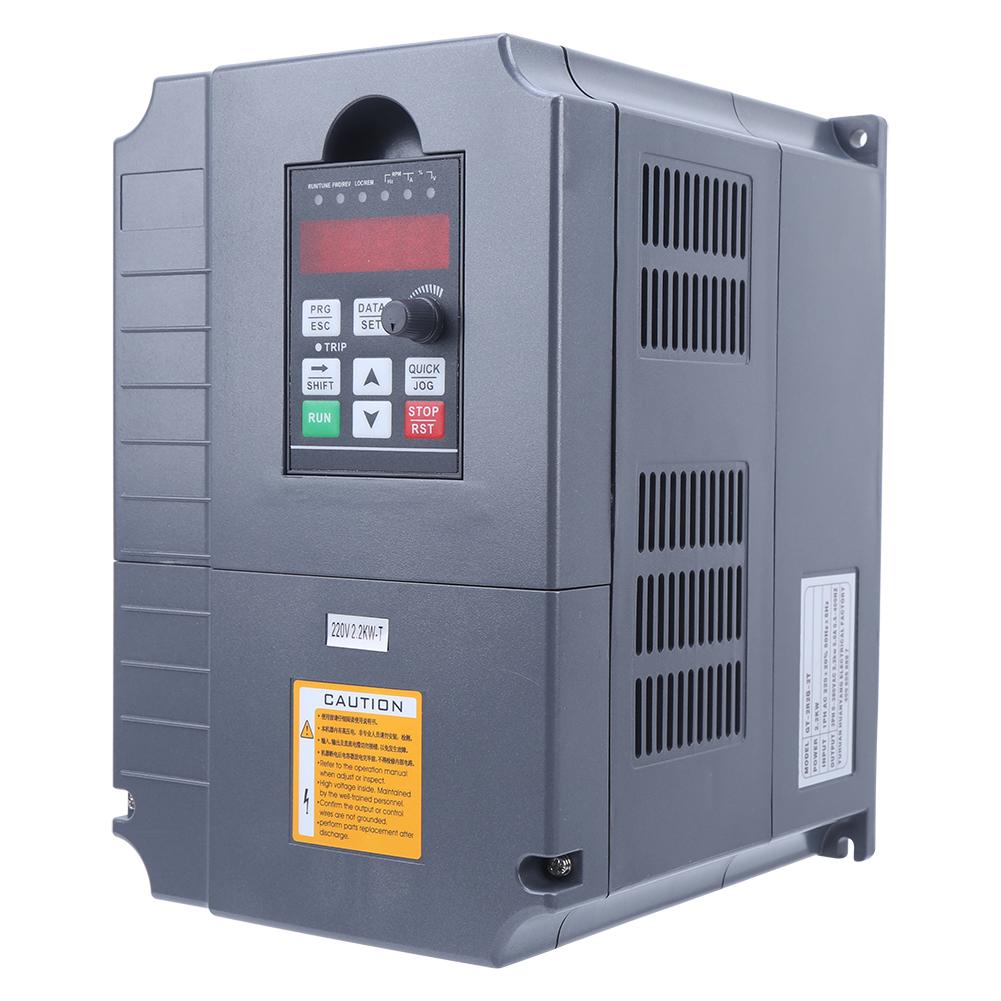 Inverter SinglePhase 220V Input 3Phase 380V Output 2.2KW Boost Motor Controls GT2R2G2T