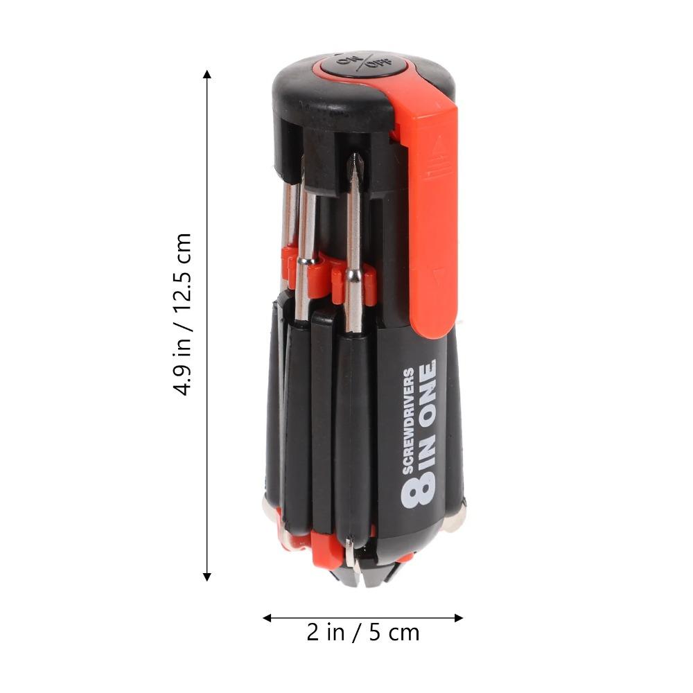 Multitool Folding Screwdriver Bits 8 in 1 Cross Flathead Screw Gifts Slotted Phillips Screwdriver