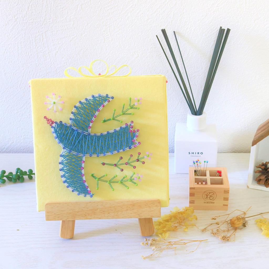 TUKUMO Sewing Pin String Art Summer Vacation Independent Study Craft Handmade Nordic Kids Handmade Kit Bird of Kit, Kit, Kit, Kit, Style, & Adults,