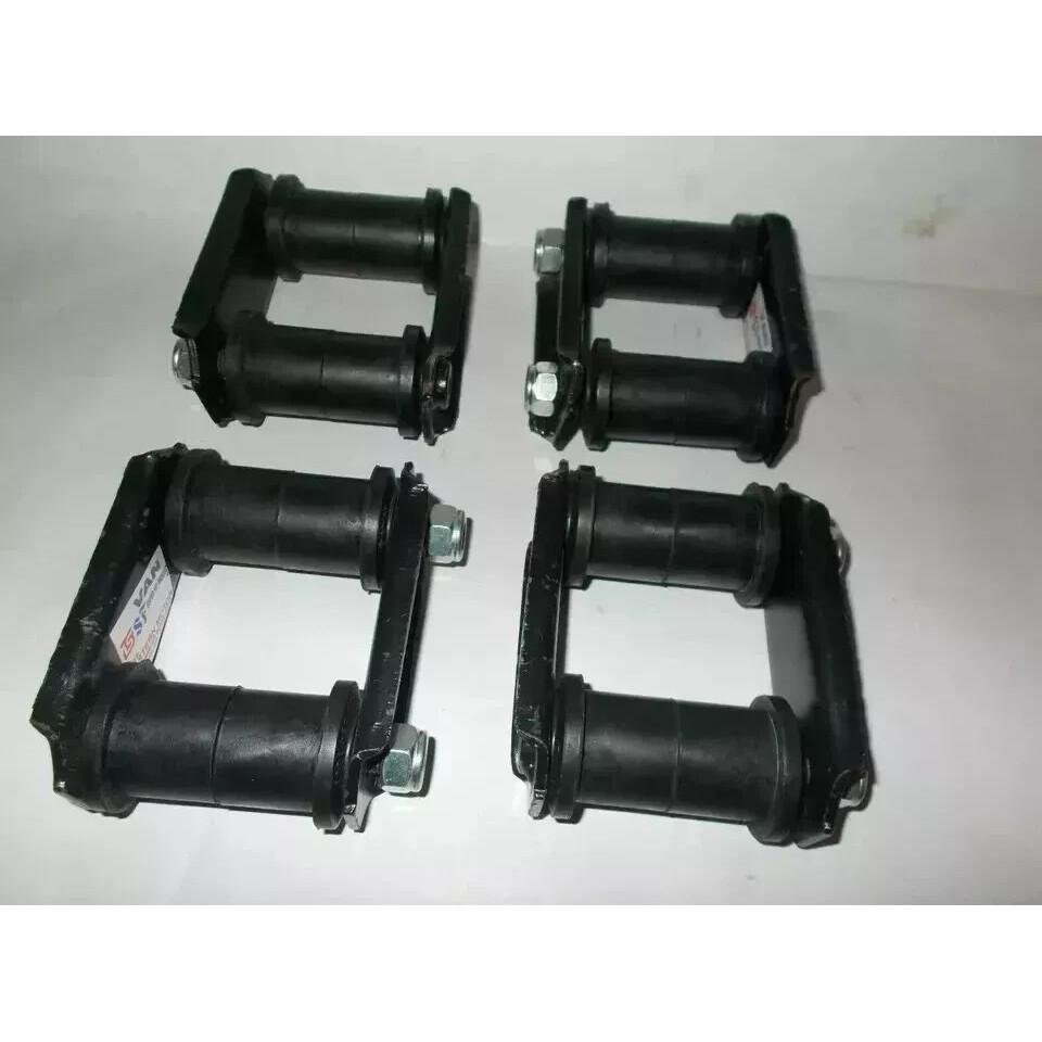 

Qty 4 Shackles w/Bushings Front & Rear Suzuki Samurai 86-95 |Fit For