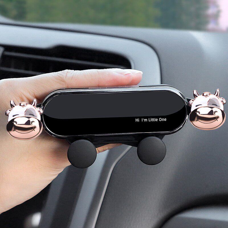Cute Car Phone Holder for Navigation, Goddess Style Car Air Vent Phone Mount Taurus [Mirror Style]