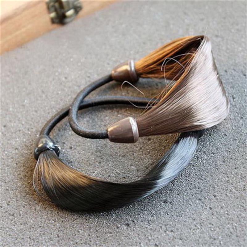 2 Pezzi Parrucche Sintetiche Elastici per Capelli Accessori per Capelli Accessori per Coda di Cavallo