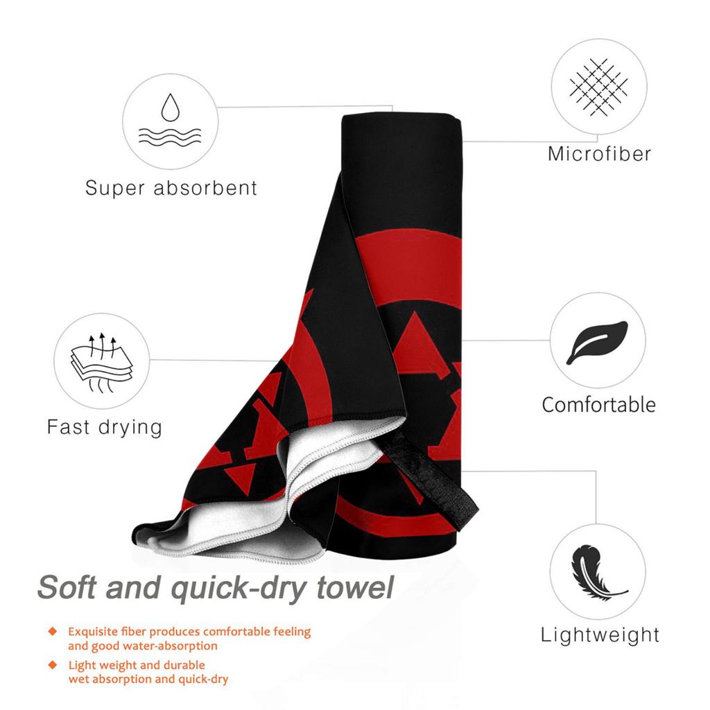Fullmetal Alchemist ouroboros homunculus symbol Beach Towel Soft Microfiber Quick Dry Absorbent Quick Towels For Bath