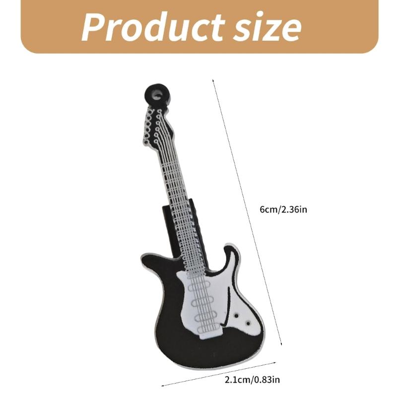 Gitara basowa Elegancka lata 2000 Boczny klips Klips do włosów gitarowych Bas Kreatywny Nowość Gitara Instrument muzyczny Balletcore