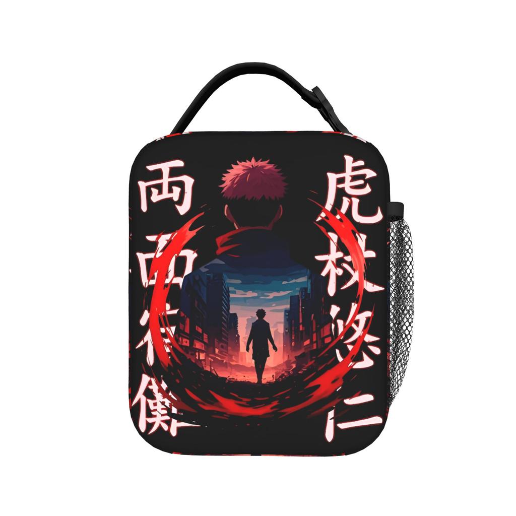 Gojo Satoru De Insulated Lunch Bags Cooler Bag Reusable,Meal Container Jujutsus Kaisens Anime Portable Tote Lunch Box