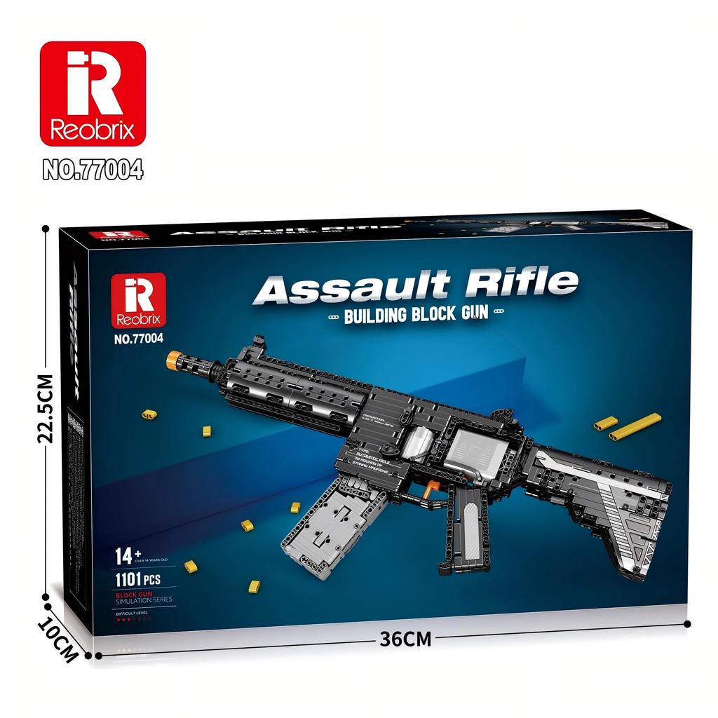 Non-Toxic 1101Pcs M416 Rifle Building Block Model City Police Military Weapon Series Gun Puzzle Assembly Bricks Toys For Children Child Gift