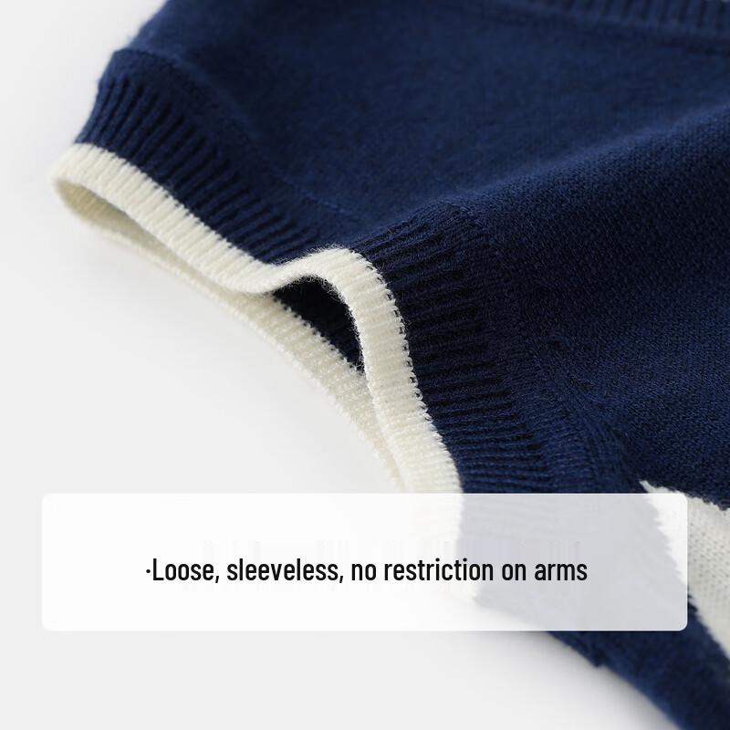 YEEHOO Boys' College Style Wool Blend Knitted Vest