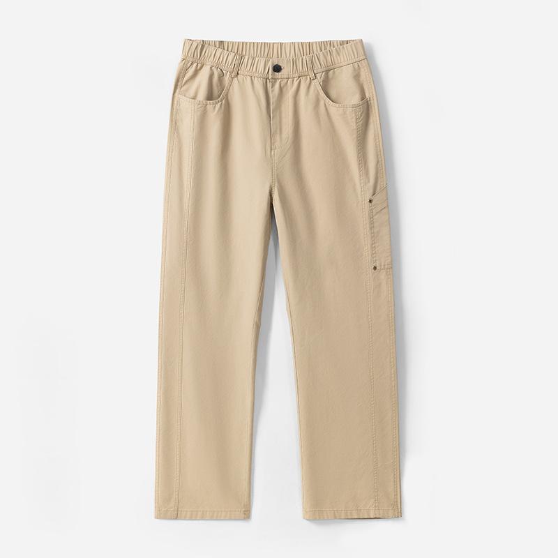 American Pure Cotton Work Pants for Men's Japanese Loose Straight Floor Pants