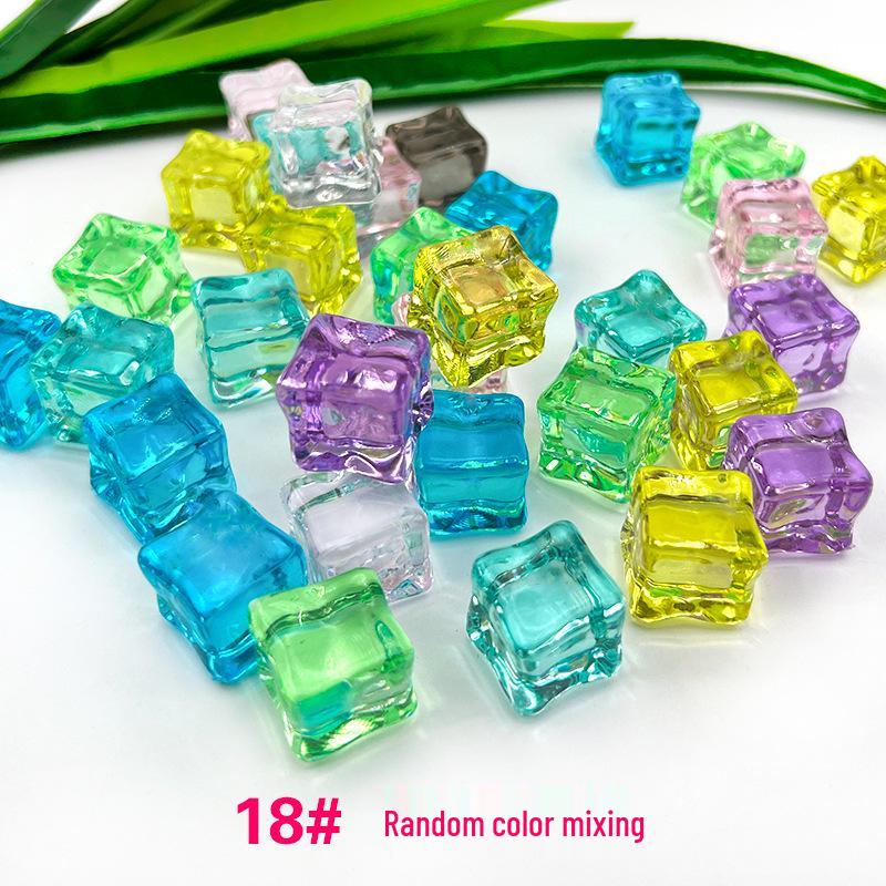 Colorful Acrylic Gemstone Ring for Little Princess Playhouse and Kindergarten Rewards 0.5 lb (Bagged)