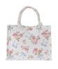 Maison De Fleur Rose Ribbon Gobelin Square Tote Bag, Off-White, Women's