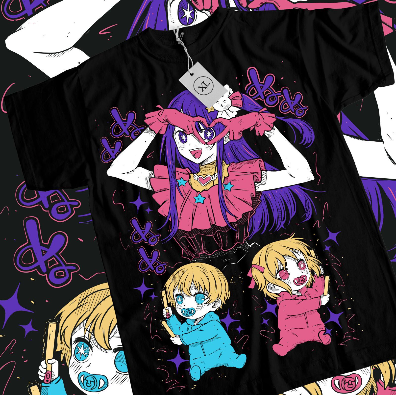 Oshi No Ko T-shirt Ai Hoshino Waifu Girl Call Of The Night Anime Tshirt All Size S
