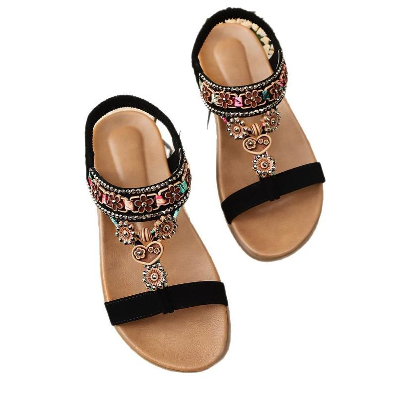 Women’s Bohemian Roman Slide Sandals Comfortable Summer Shoes