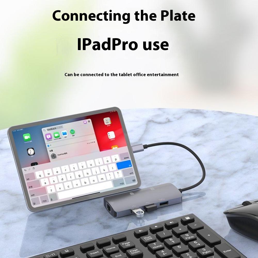 ONTEN UC910 6 In 1 4K HD Docking Station with Ethernet Port Multifunction USB C Hub for Mac Laptop