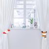 Cute Christmas Curtain Buckle Cartoon Snowman Elk Curtain Decorative Accessories Santa Claus Xmas Creative Curtain Tieback
