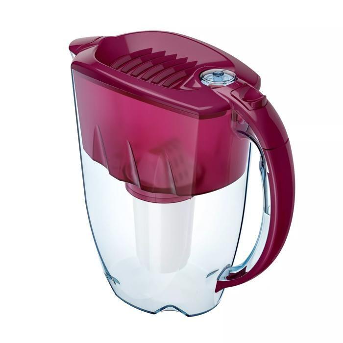 Carafe filtrante - AQUAPHOR - Prestige - Couleur cerise - Capacité 2,8L - Cartouche A5
