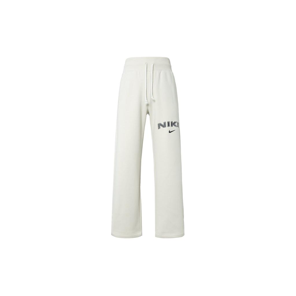 Nike Sportswear Phoenix FleeceLogo FW24 Casual Pants Women's Ecru FV7685-104
