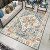 Bohemian Ethnic Style Carpet: Dirt & Wear Resistant, Machine Washable, Full Coverage for Living Room, Homestay, or Bedroom.
