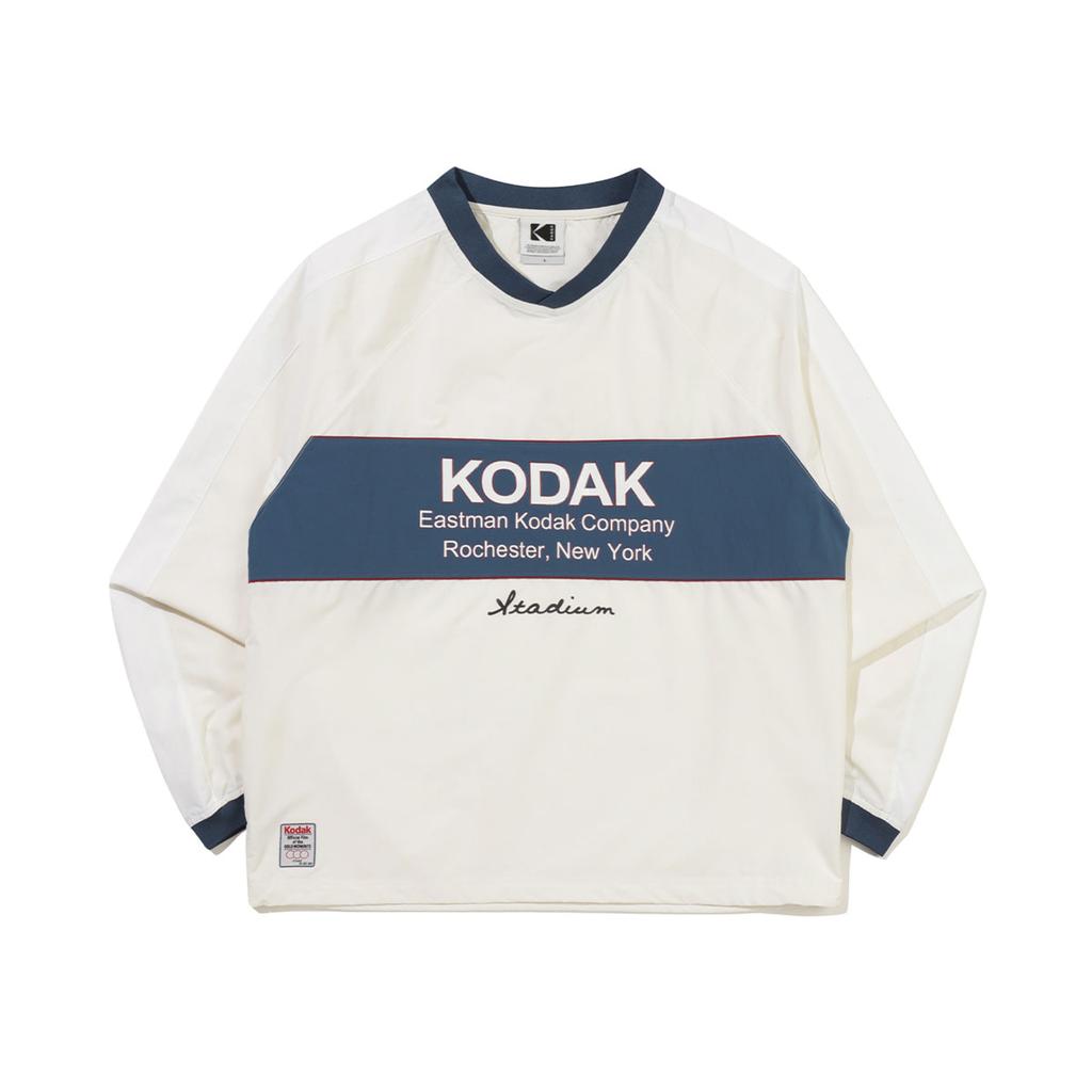 Kodak Gold Moment Color Block Long Sleeve Piste Ivory