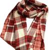Classic British retro red plaid imitation cashmere scarf women's autumn and winter Korean version versatile double-sided thousand bird grid scarf