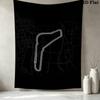 F1 Track Map Wall Tapestry Aesthetic Wall Hanging Printed Fabric Blanket Decorative Tapestries For Bedroom Living Room Home Decor