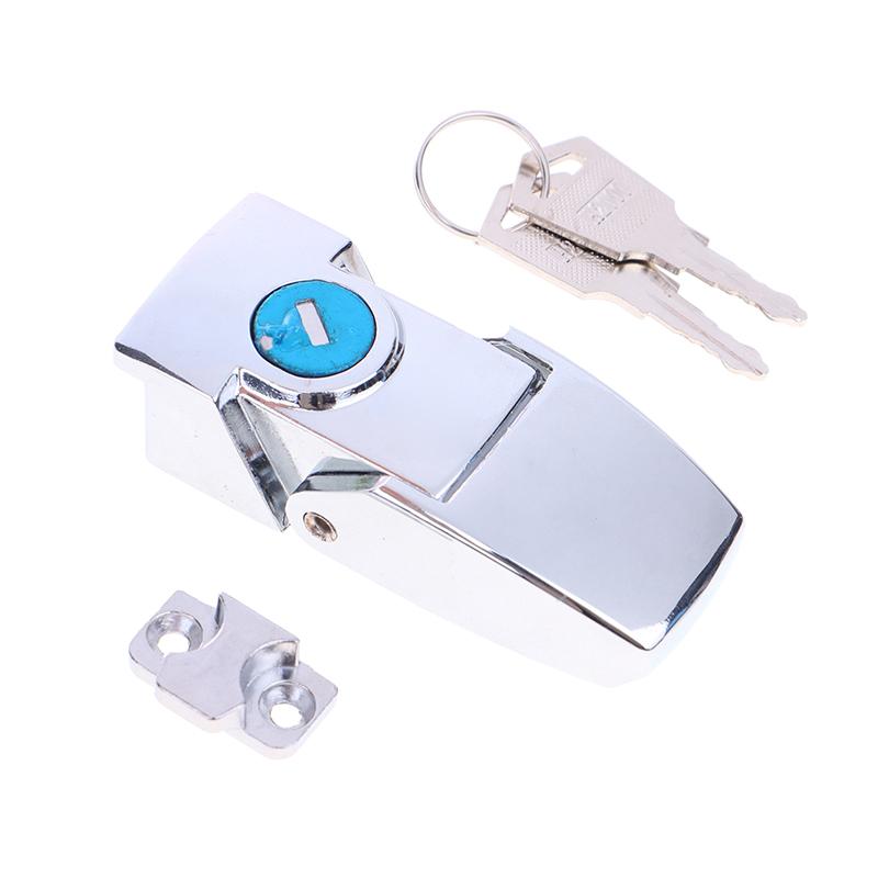 Dk604 Schnallenverschluss Edelstahl Schrankriegel Schubladensicherheit Knebelverschluss mit zwei Schlüsseln