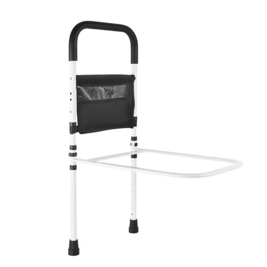 Elderly Adults Safety Bed Rail with Motion Sensor LED Light Seniors Assist Support Grab Bar Bedside Handrail Height Adjustable Bed Side Railing Cane