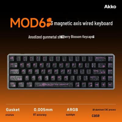AKKOMOD68 Dichtung Aluminium Kabelgebunden 8K Magnetschalter Gaming-Tastatur