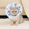 Adjustable Cat Cone Collar Cartoon Anti Licking Collar Cat Recovery Collar  Wound Recovery