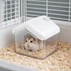 Anti-Spill Hamster Sand Bath Transparent Golden Bear Bathroom Hamster Toilet  Pet Habitat