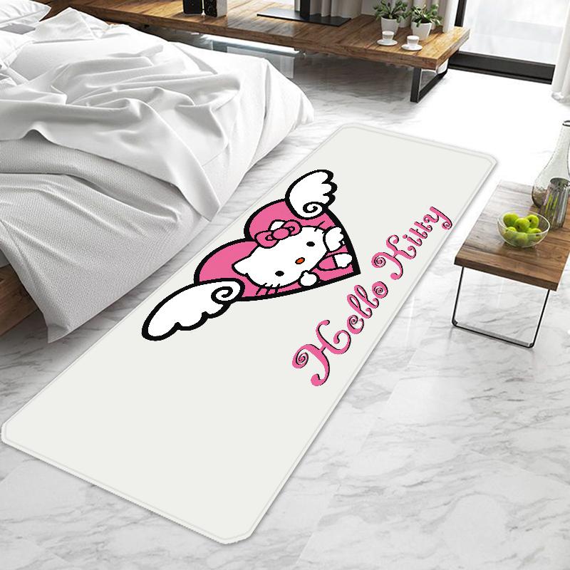 Cute Cartoon Hello Kitty Sanrio Door Mat Entrance Non-slip Washable Kitchen Carpet Living Room Hallway Rugs Bathroom Bath
