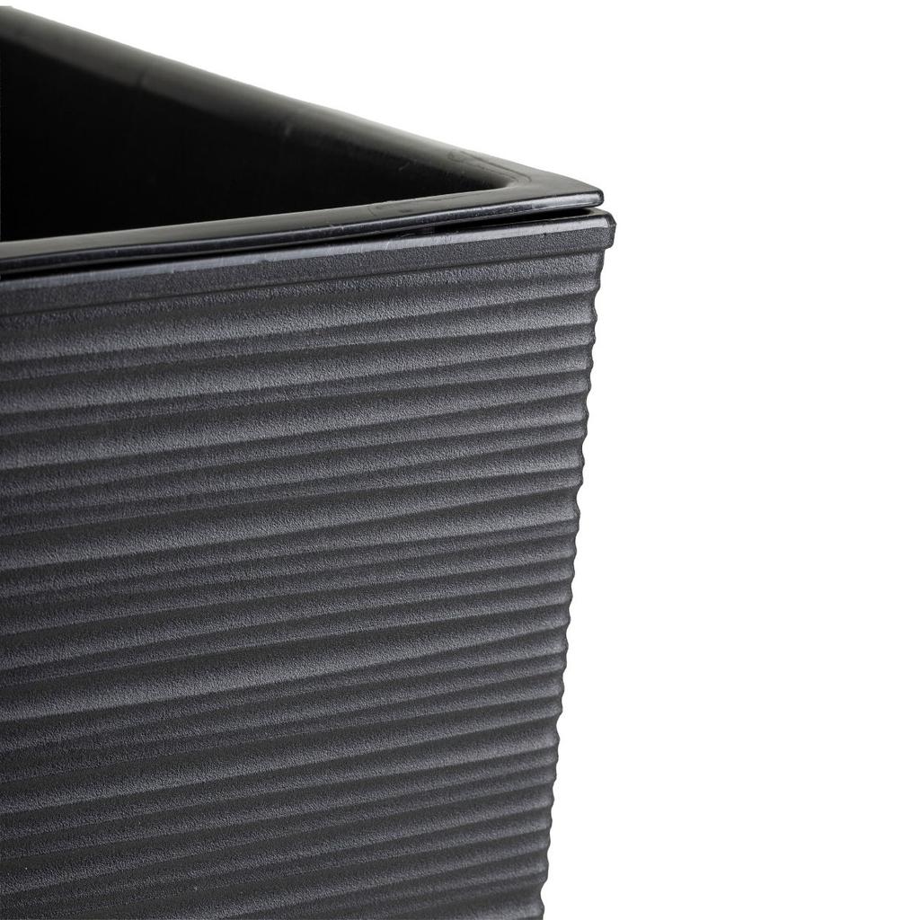 Donica Porto Riflo Czarna H36X19X19 Cm