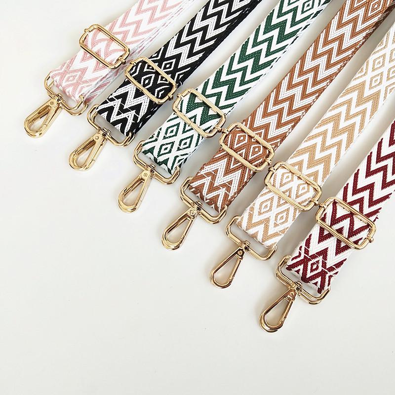 Bunter Damen-Taschen-Ersatzriemen - Bestickt, Breit, Dekompressionsfähig, Einzelne Schulter, Umhängetasche, Rucksack, Lanyard-Stil.