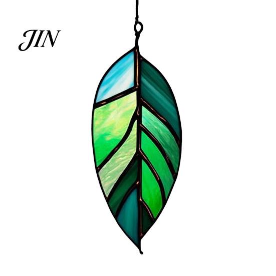 Lightweight Outdoor Decor Acrylic Leaf Hanging Pendant, Waterproof Sunproof Window Hanging, Decorative Four-leaf Clover Pendant Ornament with Colorful