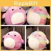 כרית פלוש לווייתן מצויר Squishmallow צעצוע קטיפתי אספנות עם קטיפה קריסטל אלסטית בצבע סגול/לבנדר גודל קטן/גדול ממולא בכותנת PP