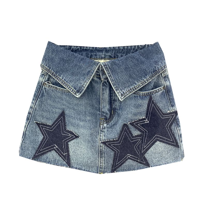 

XINGX Small Denim Skirt Women s Sexy Raw Hem High Waist Bodycon Dress Pantskirt Skirt 150 Denim Skirt Blue S