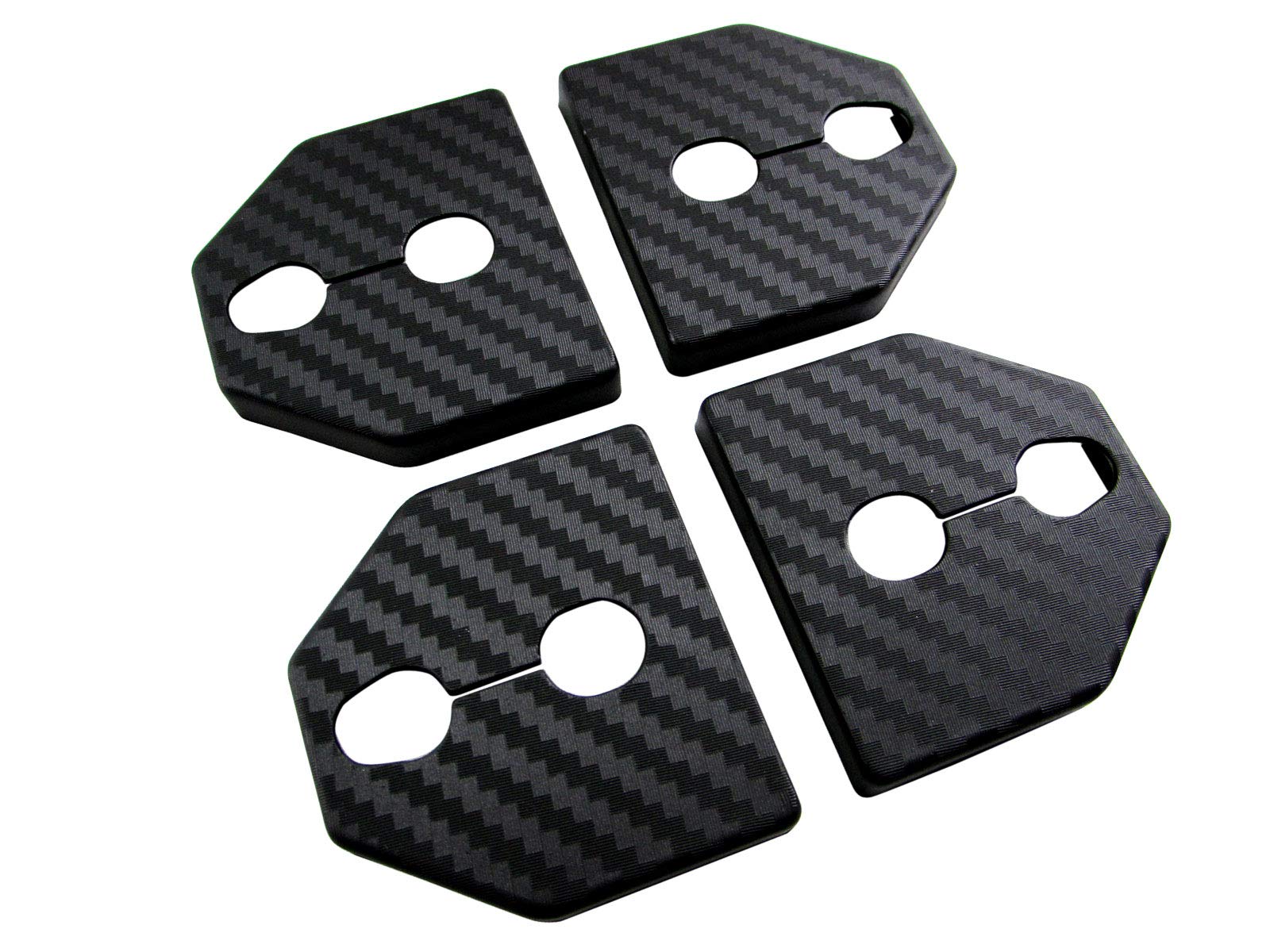 

BRIGHTZ Crosstrek GUD GUE Carbon Style Door Striker Cover 4 PC [STRIKER-008-4PC] GU UD UE D E чёрный